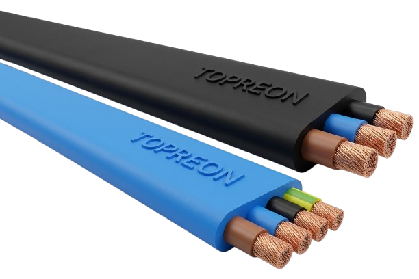 Rubber 3 & 4 Core Flat Cables