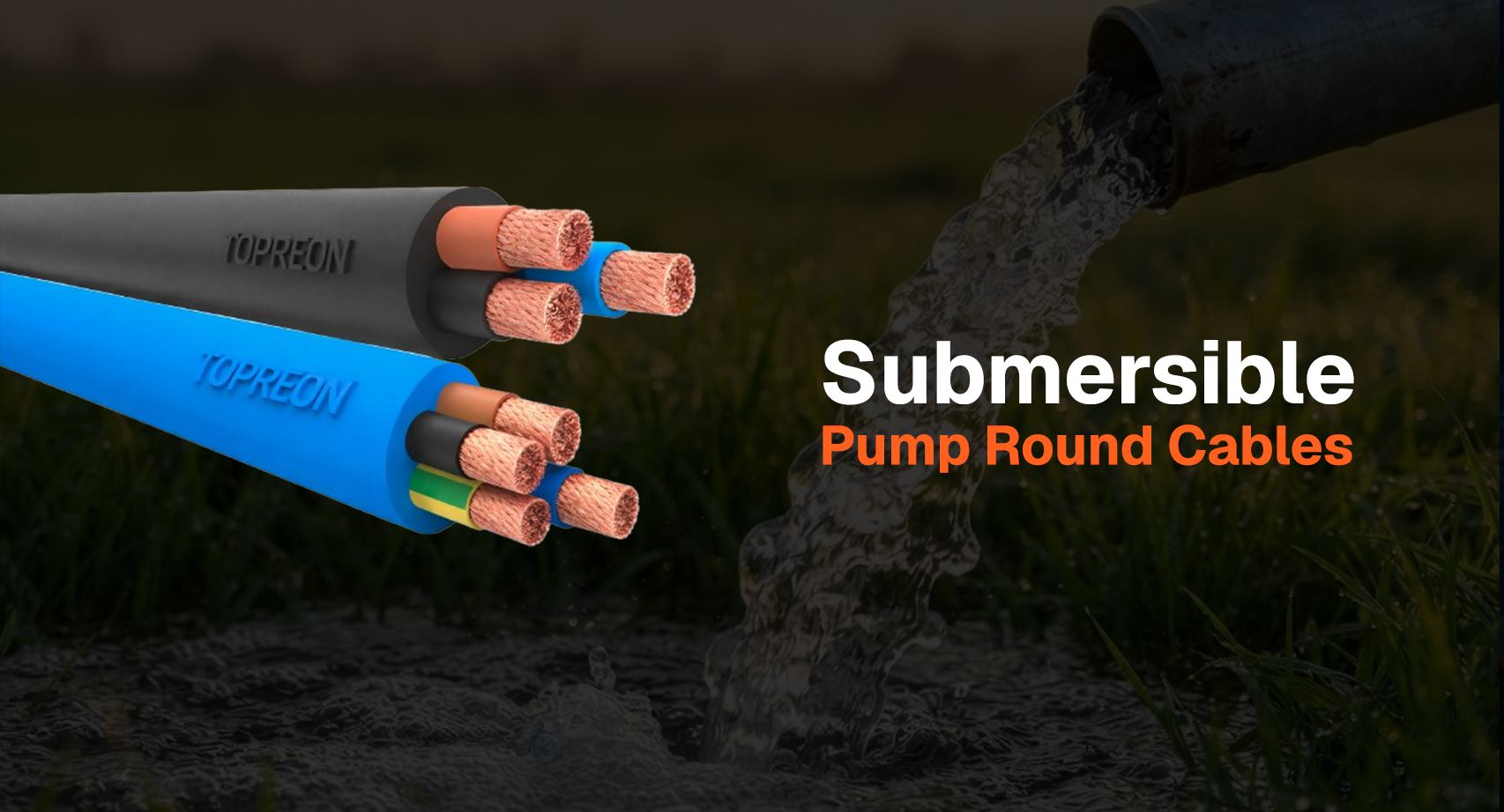 Submersible Pump Round Cables